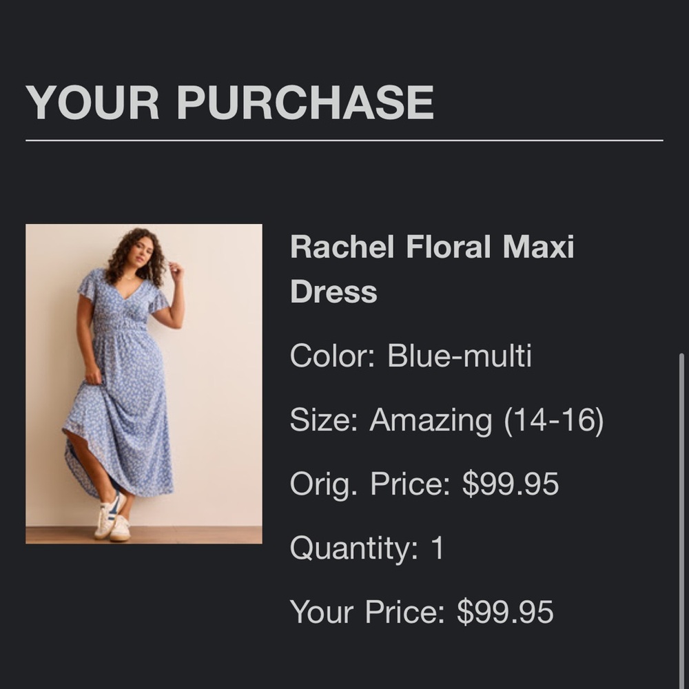 Rachel Blue Floral Maxi Dress